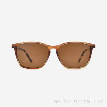 Gafas de sol cuadradas de acetato para hombre